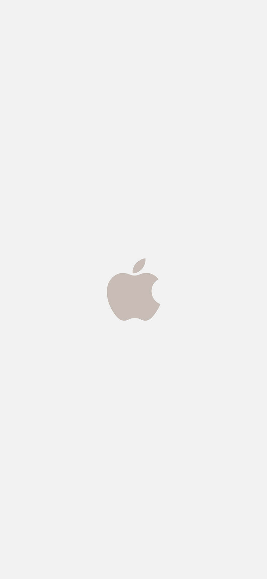 Beige Iphone X Apple Logo Background