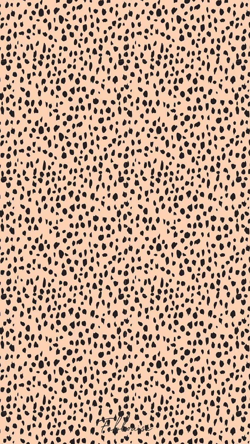 Beige Pattern Cute Cheetah Print