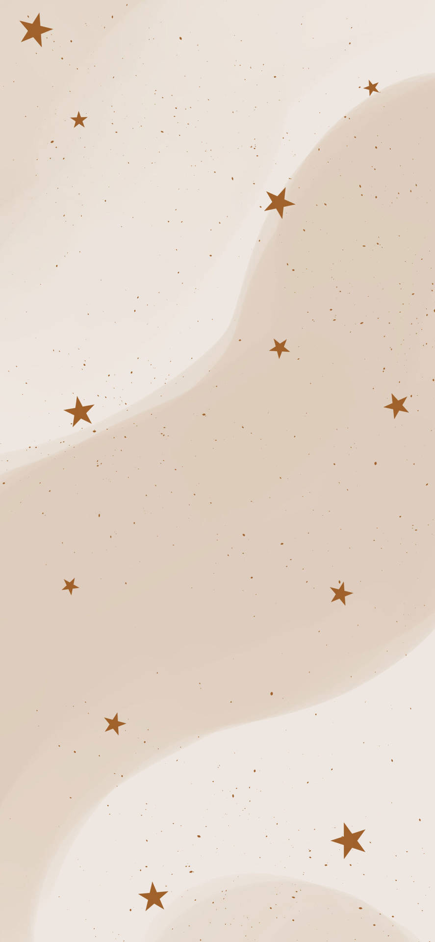 Beige Small Stars Iphone