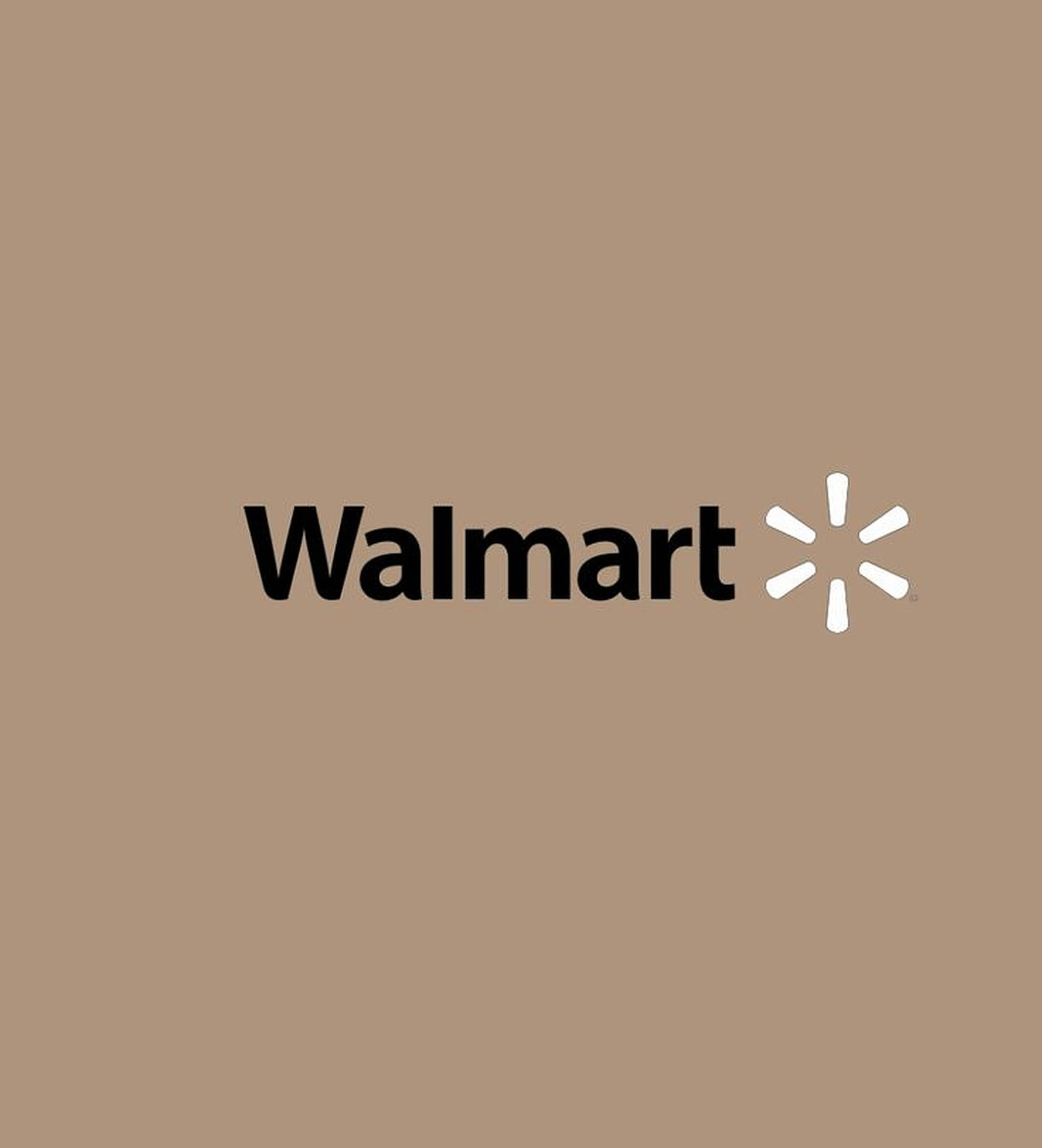 Beige Walmart Logo Background