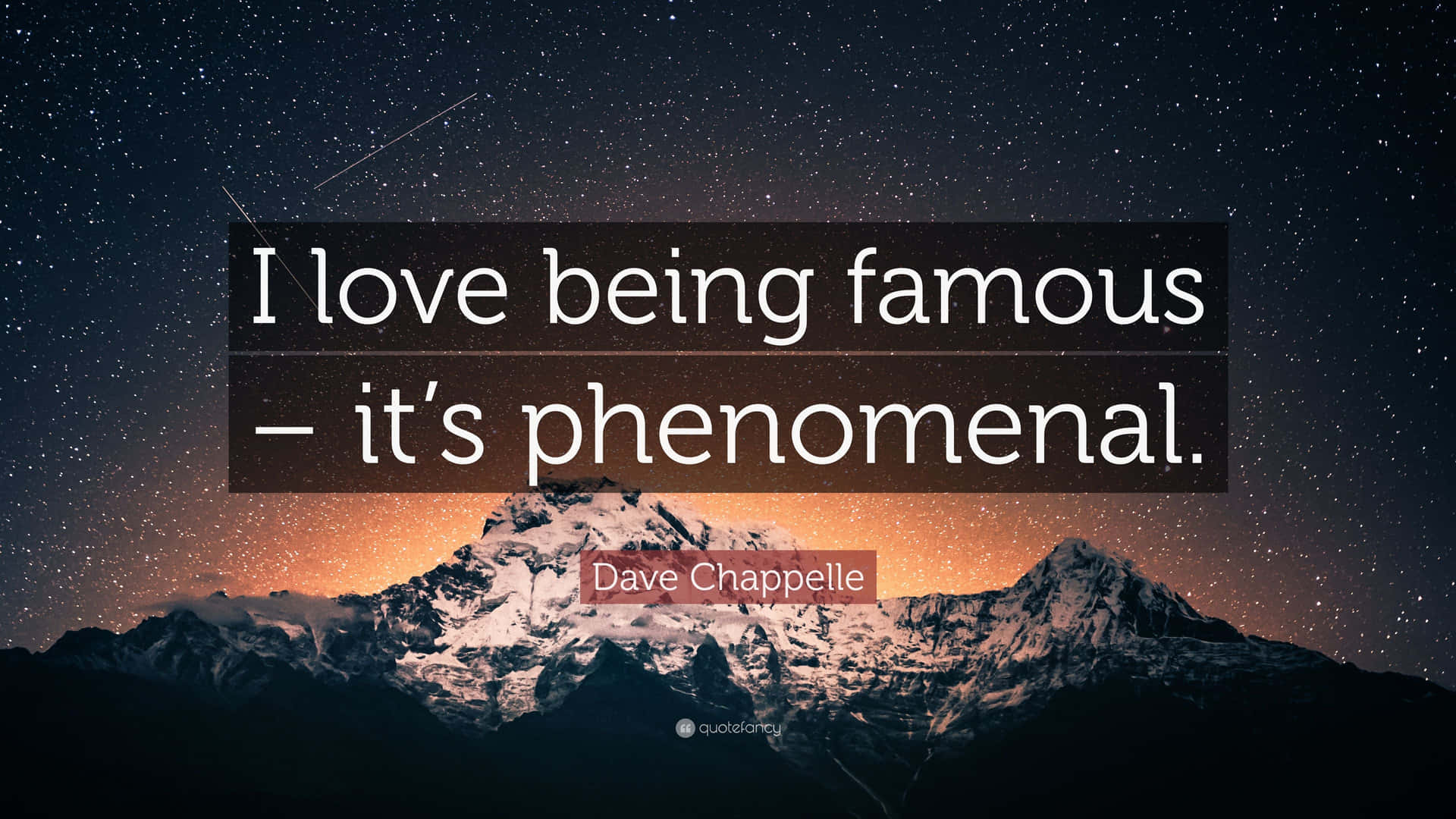 Being Famous Is Phenomenal Background
