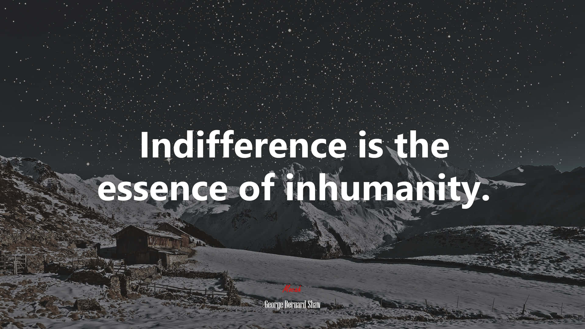 Being Indifferent And Inhumanity