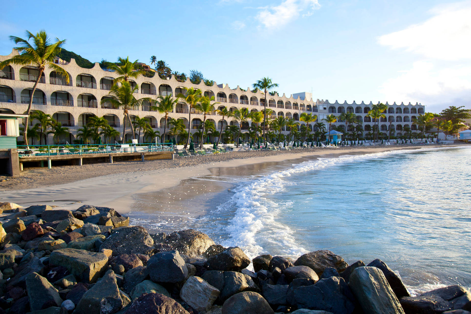 Belair Beach Hotel In Sint Maarten Background