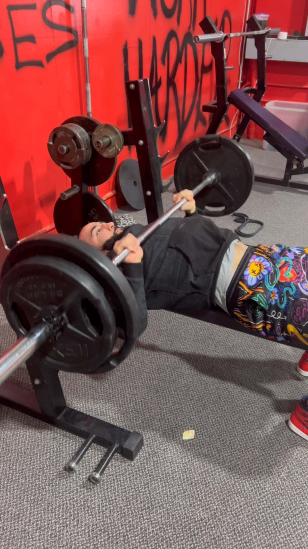 Belal Muhammad Gym Bench Press Background