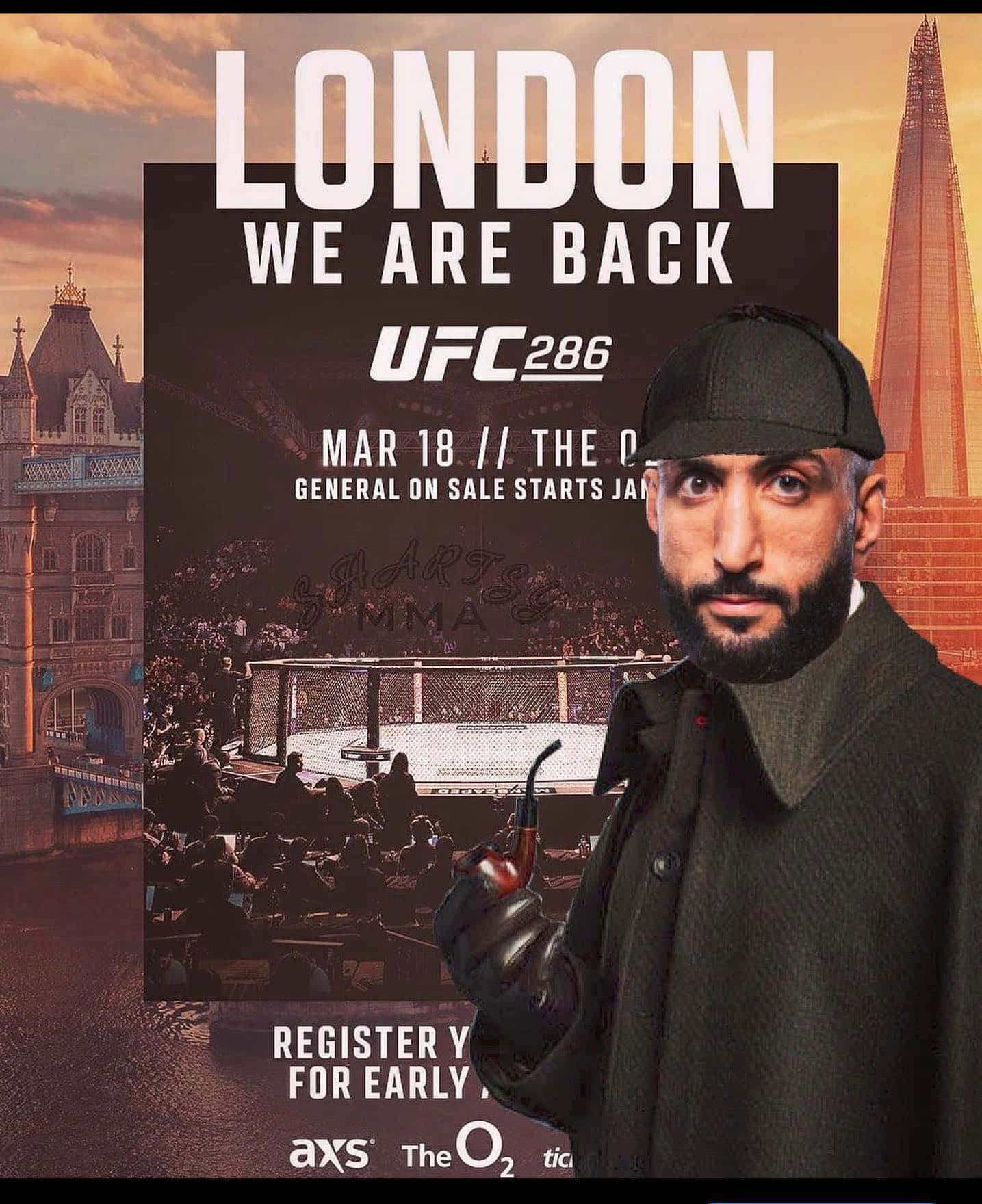 Belal Muhammad, Master Of The Octagon, In Full Gear Background