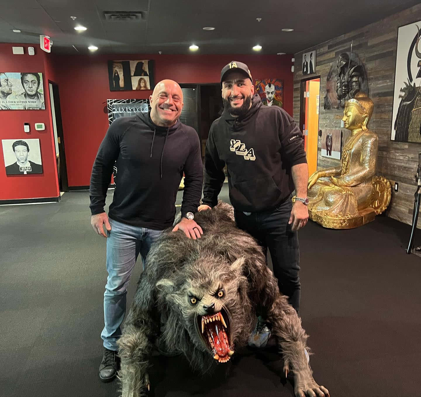 Belal Muhammad With A Werewolf Background