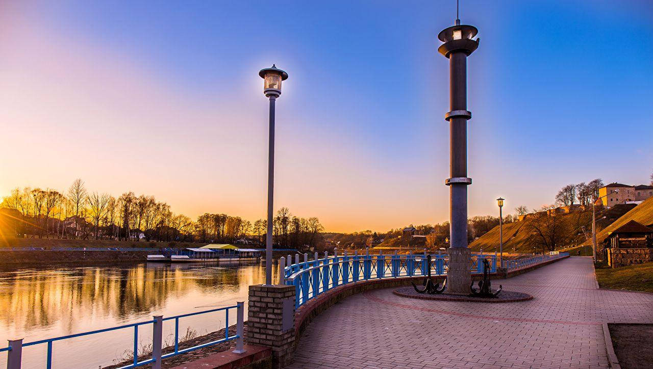 Belarus Bridge Sunset