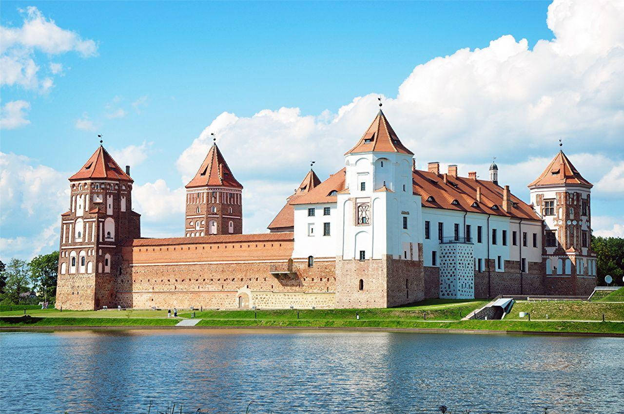 Belarus River View Background