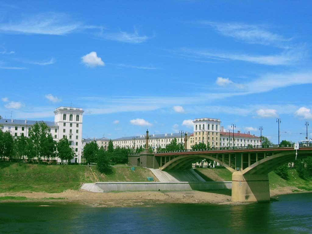 Belarus White Buildings Background