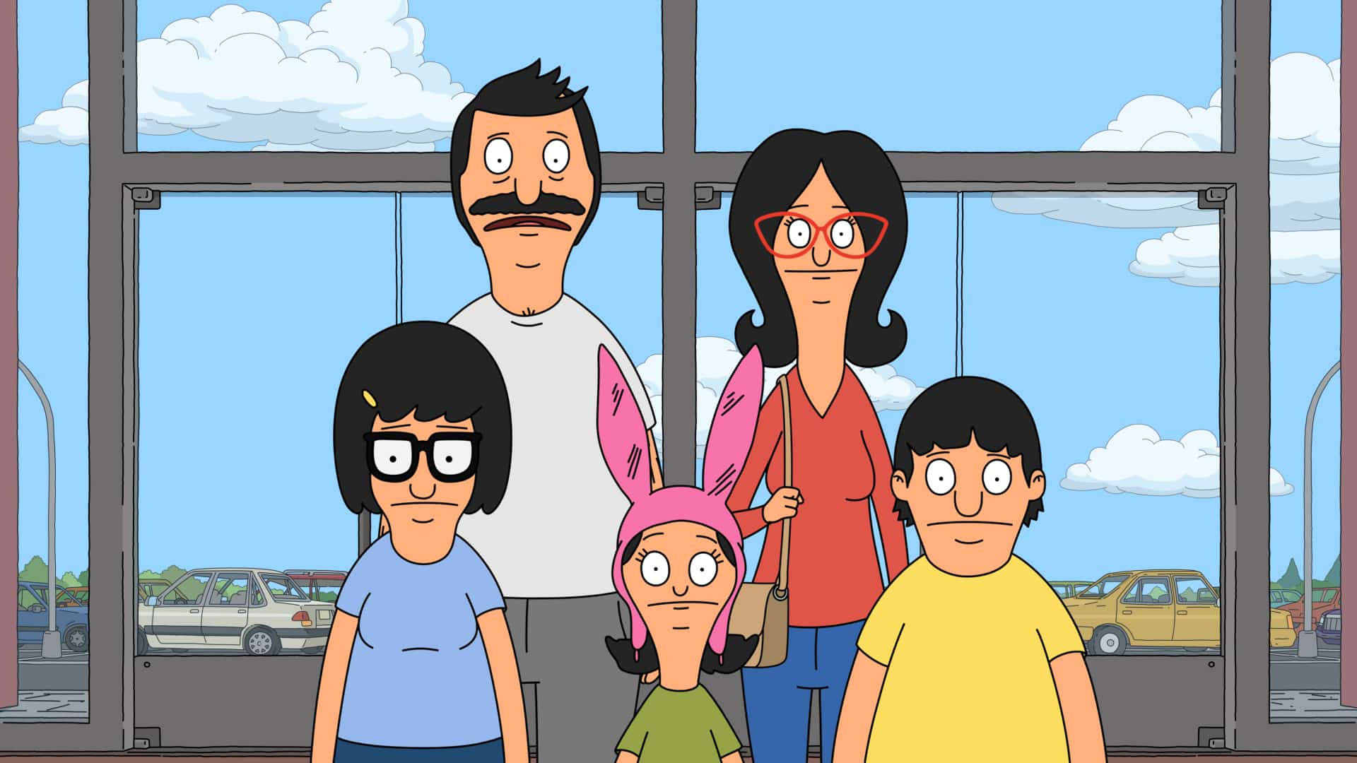 Belchers From Bobs Burgers Serious Face Background