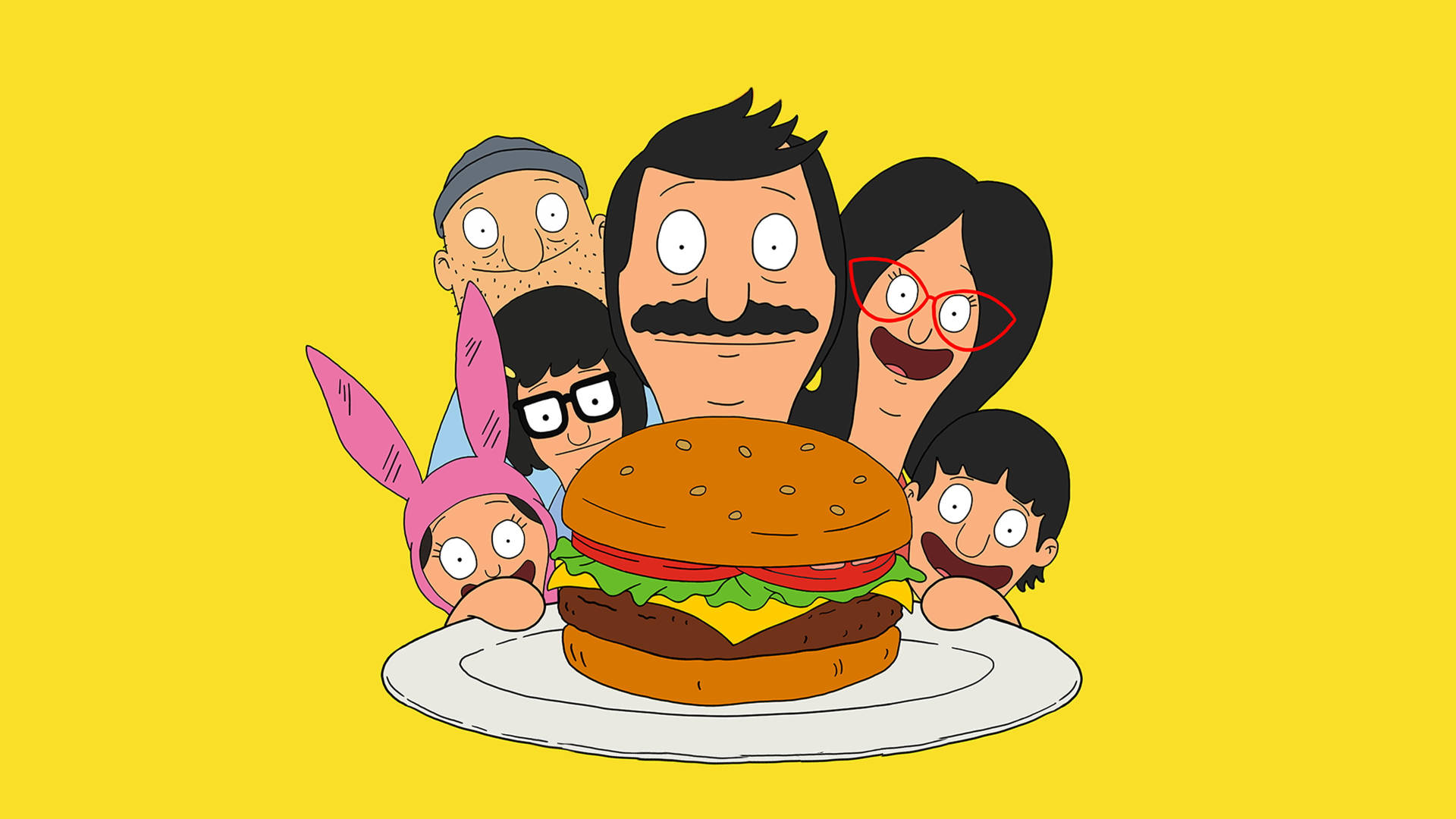 Belchers Serving Bobs Burgers Background