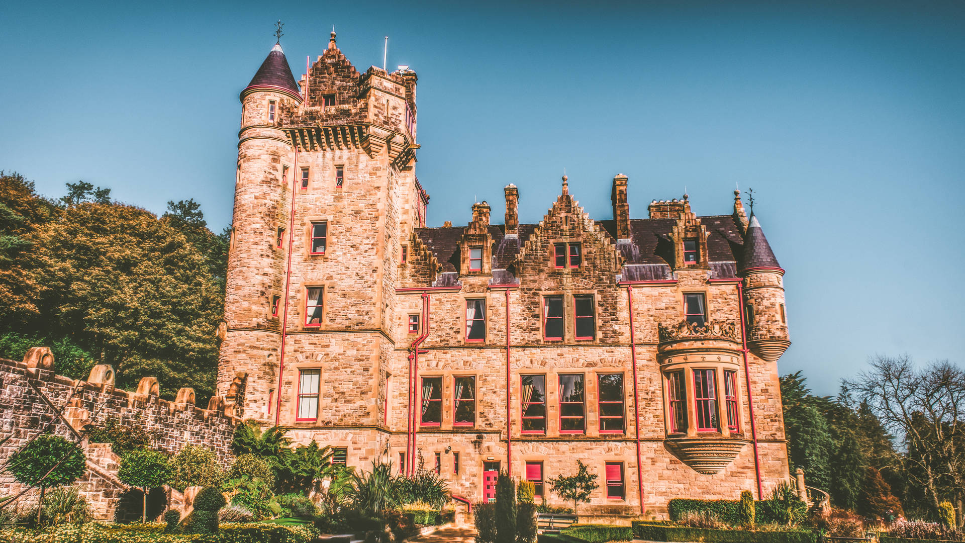 Belfast Castle Mansion Northern Ireland Background