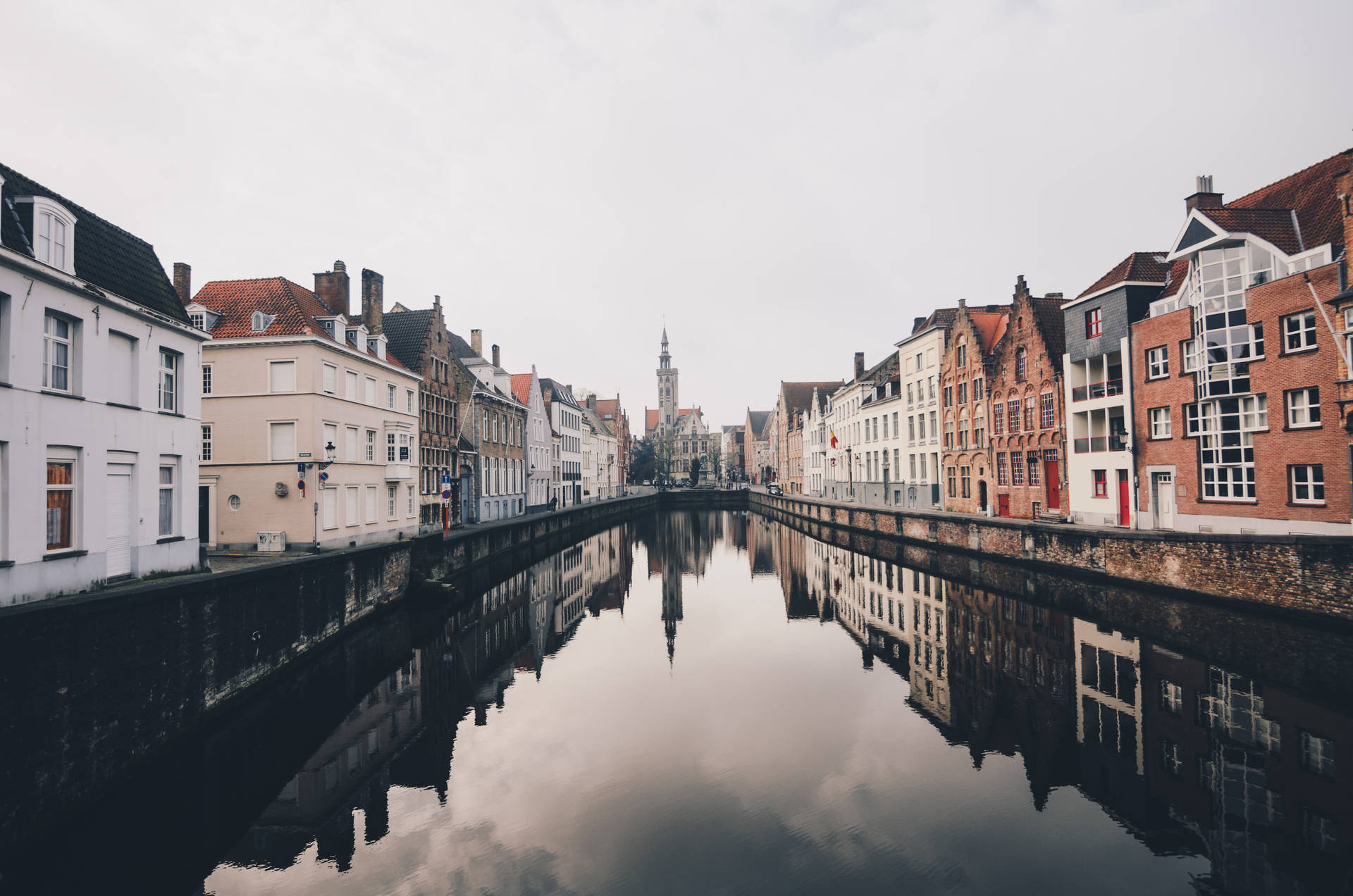 Belgium Bruges Canal Background