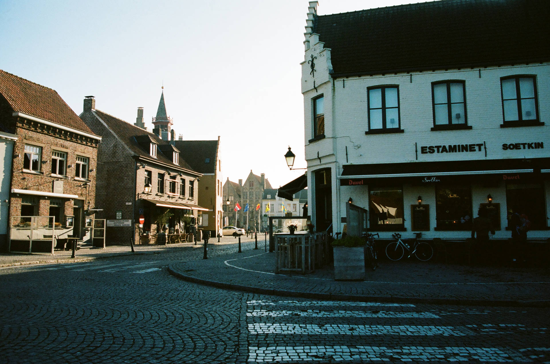 Belgium Damme Road Background