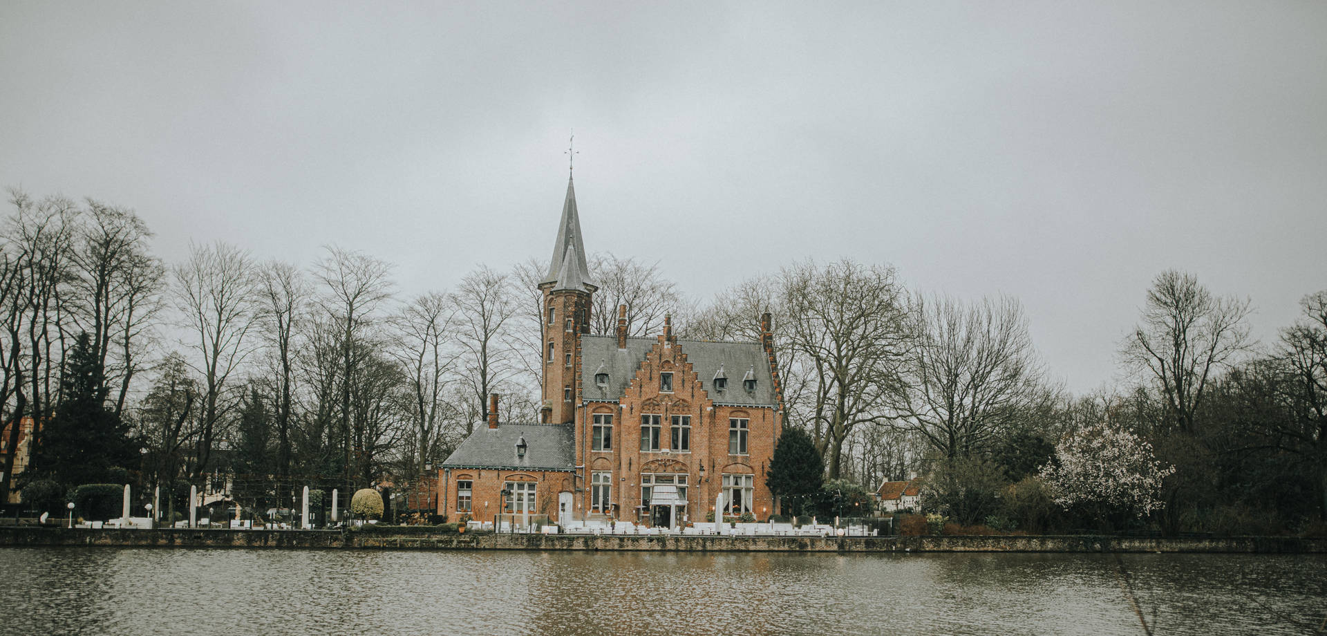 Belgium Kasteel Minnewater Background