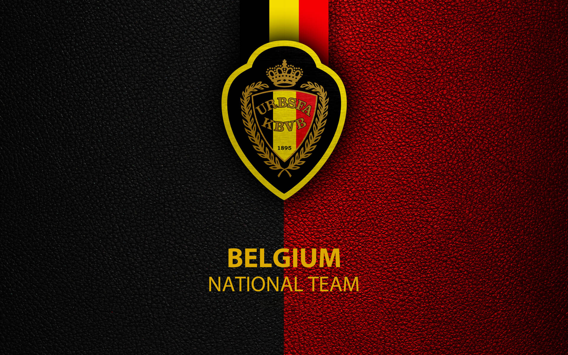 Belgium National Football Team Black And Red Background