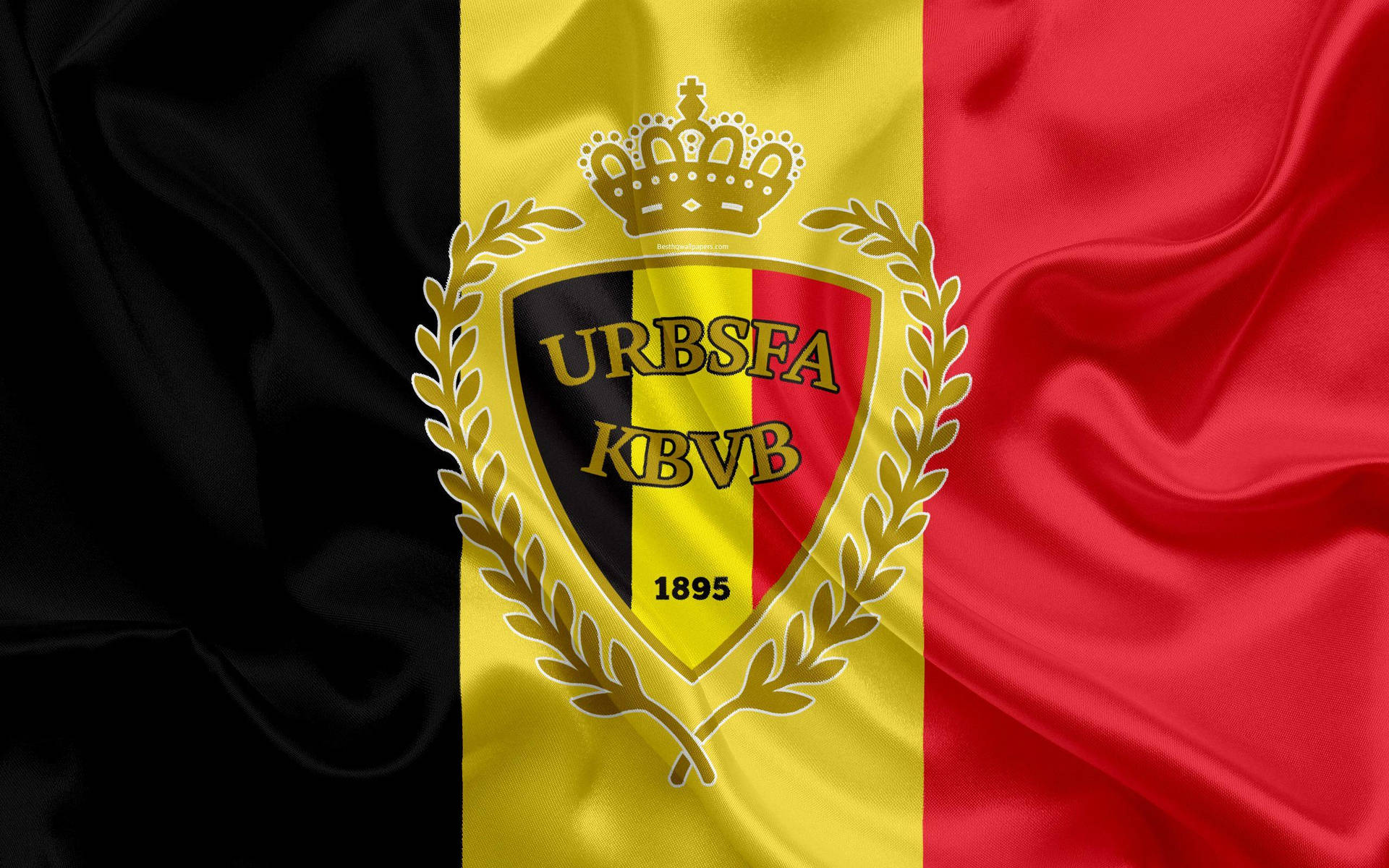 Belgium National Football Team Satin Flag Background