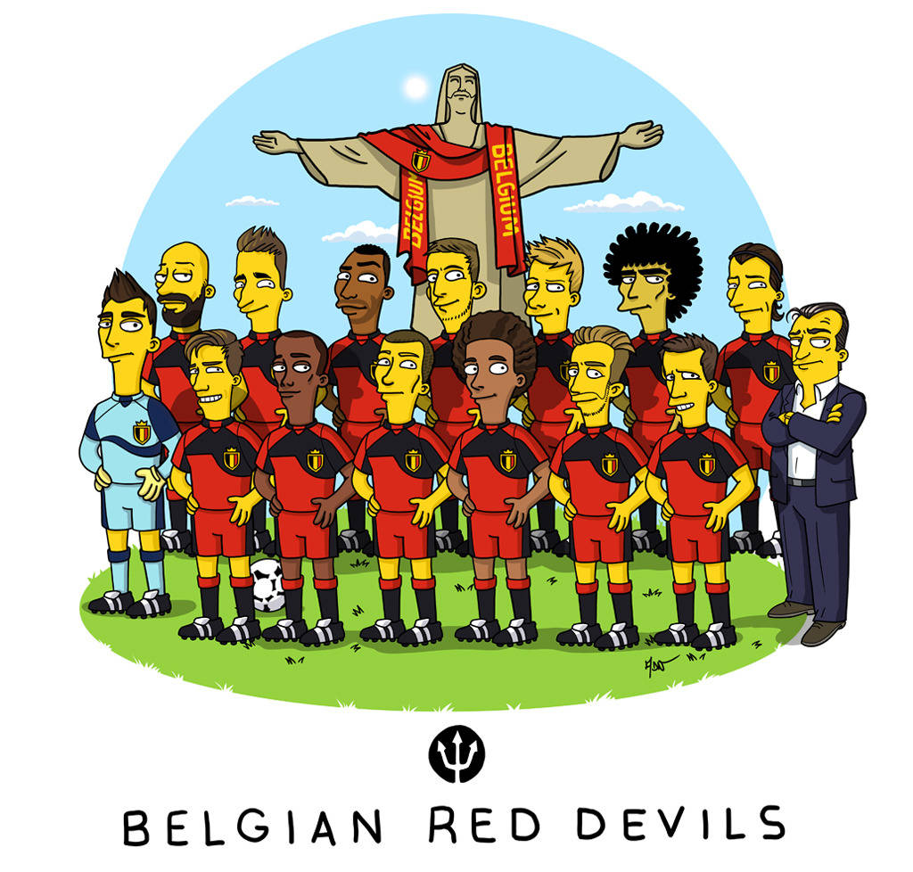 Belgium National Football Team The Simpsons Background