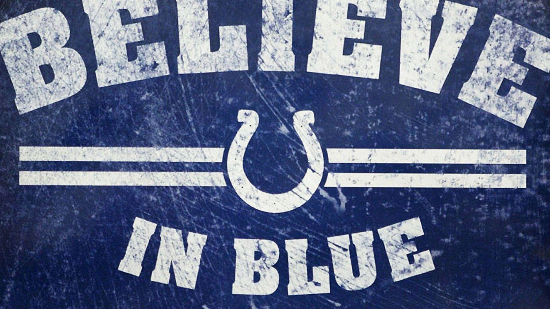 Believe In Blue Indianapolis Colts Background