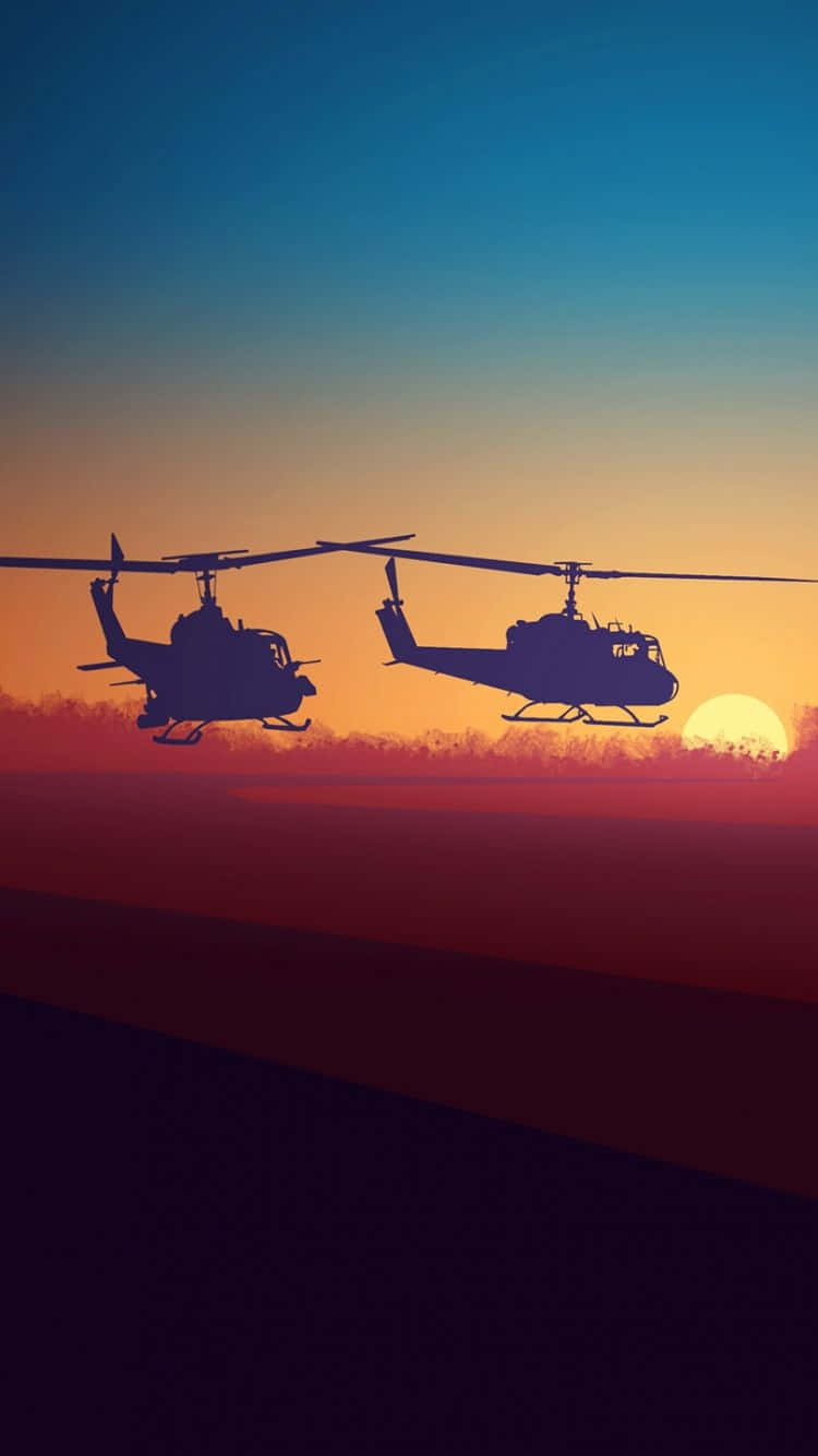 Bell Uh-1 Iroquois Utility Cool Helicopters Background