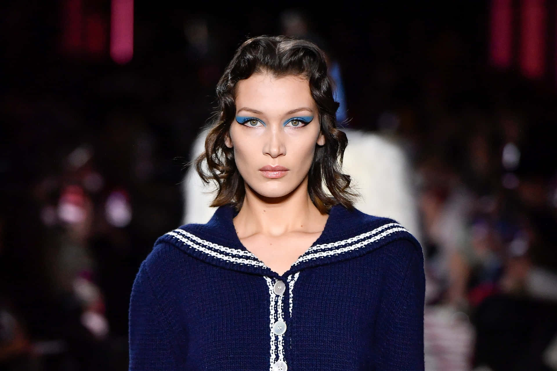 Bella Hadid Miu Miu Show Background