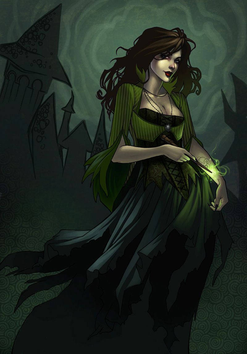 Bellatrix Lestrange Digital Painting Background