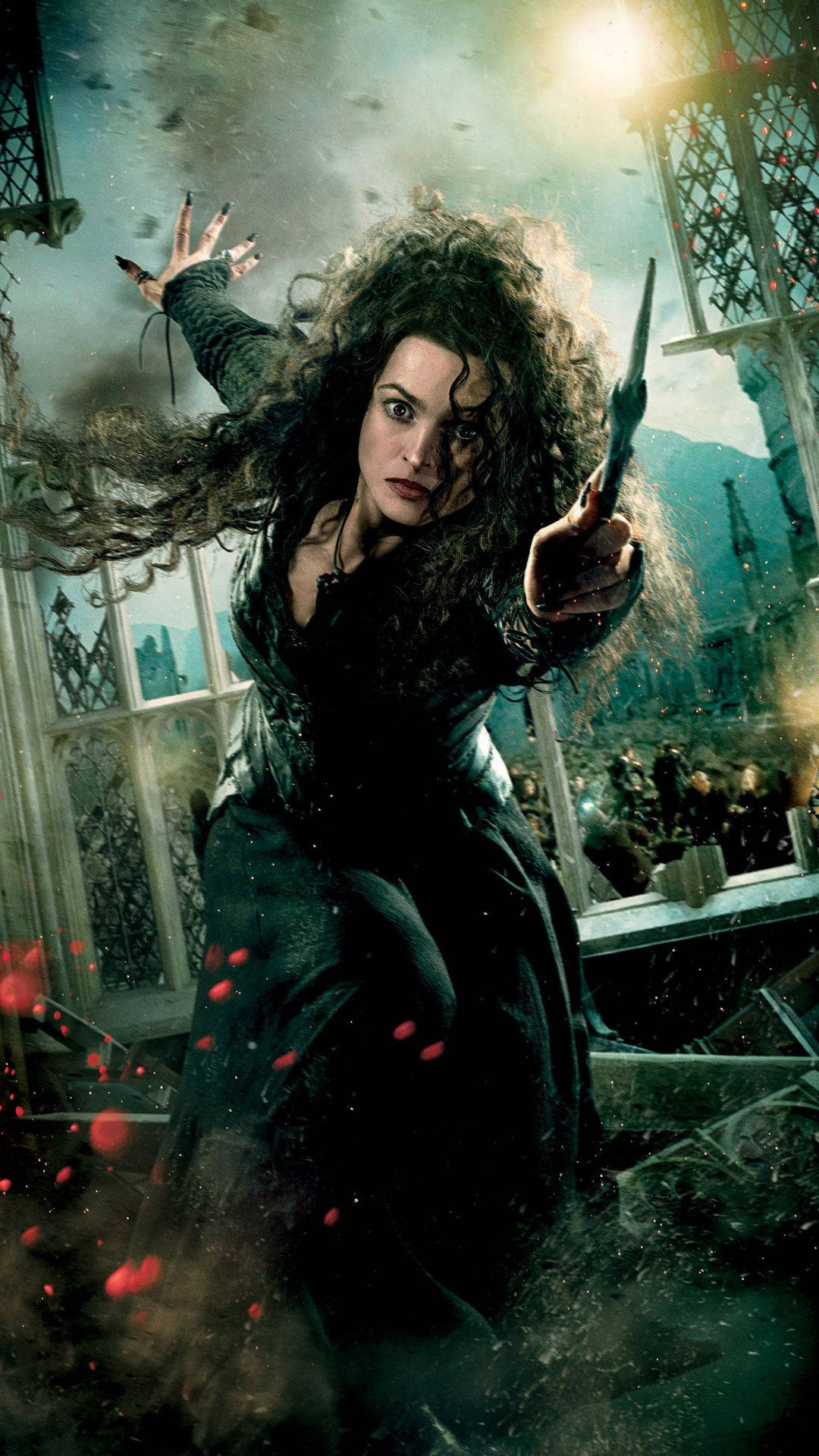 Bellatrix Lestrange In Battle Background