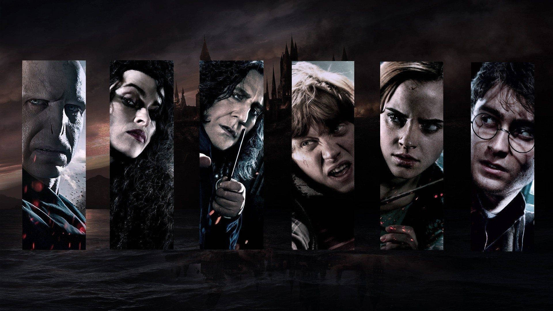 Bellatrix Lestrange Photo Collage Background