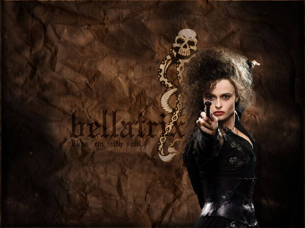 Bellatrix Lestrange Skull Poster Background