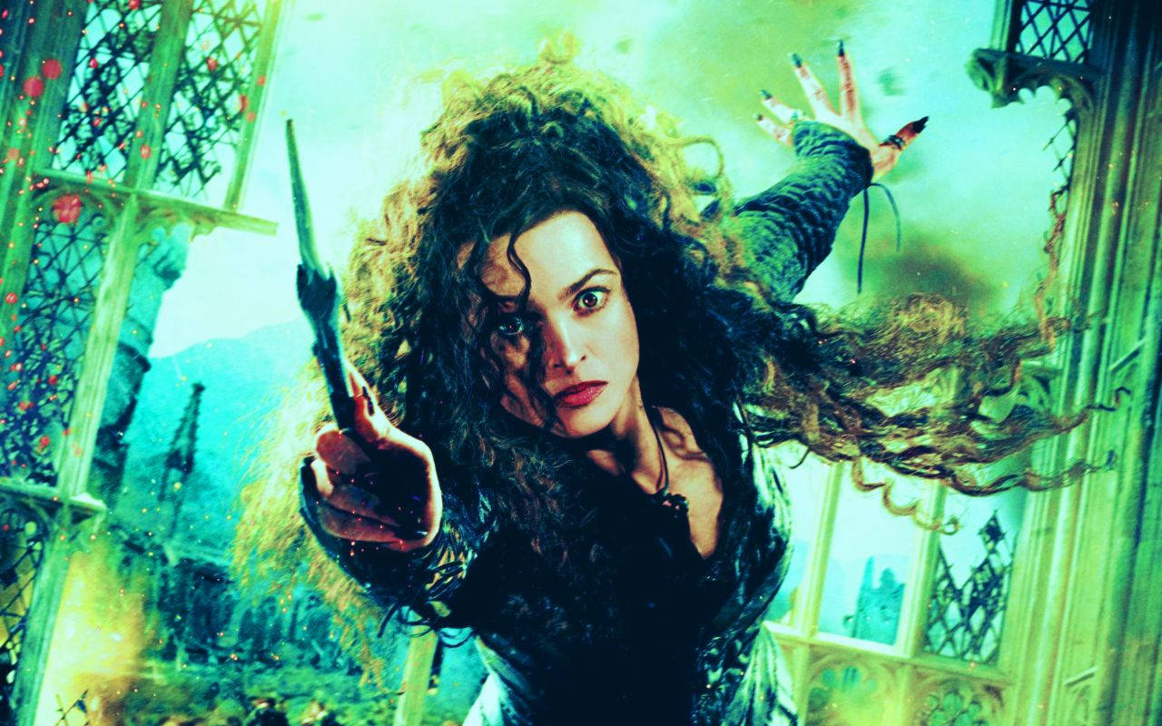 Bellatrix Lestrange Vibrant Poster Background