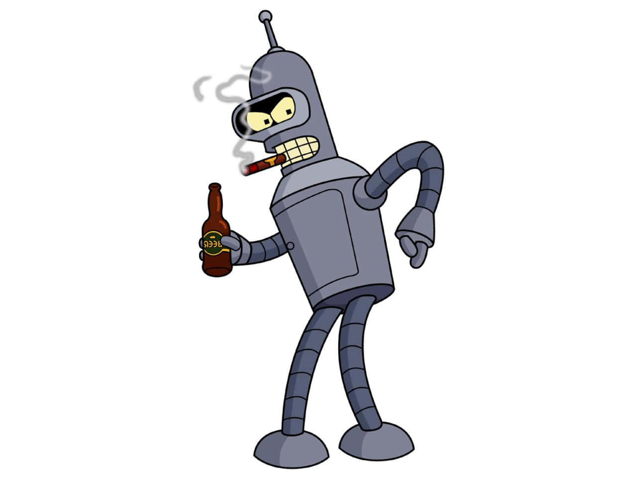 Belligerent Bender Cartoon Character Background
