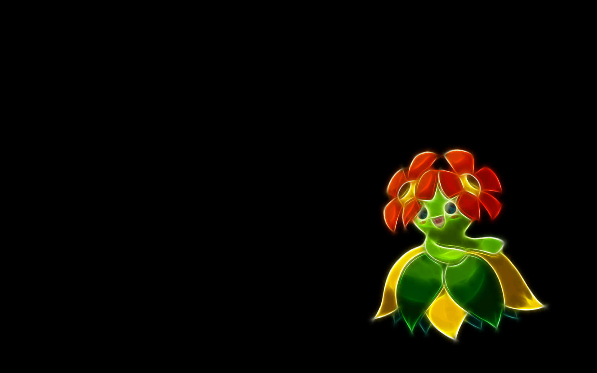 Bellossom On Black Background Background