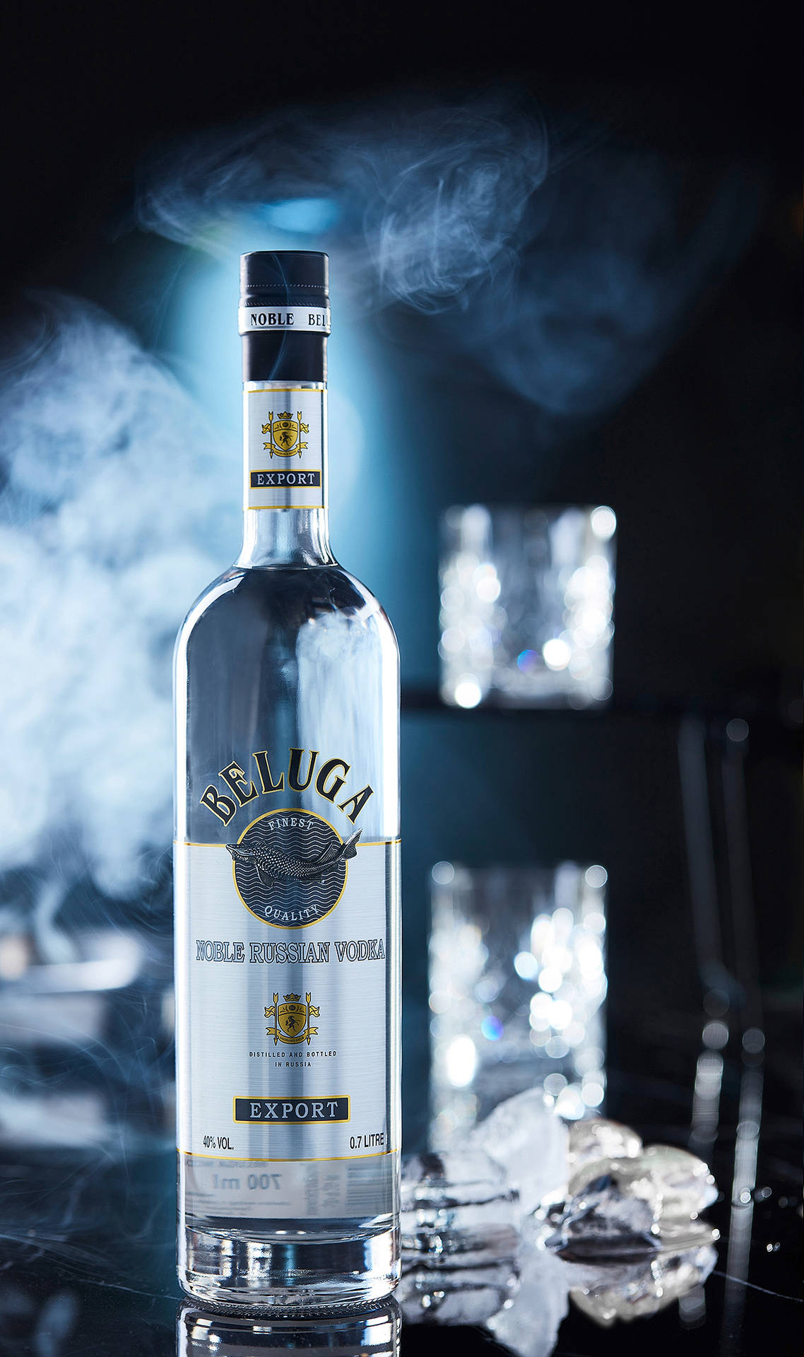 Beluga Noble Russian Vodka - Experience The Smoothness And Purity Background