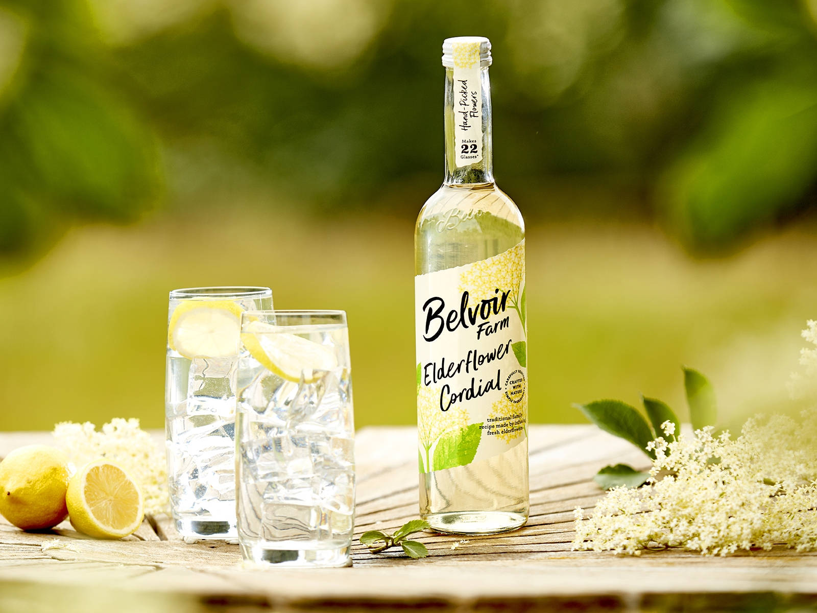 Belvoir Farm’s Elderflower Cordial Background