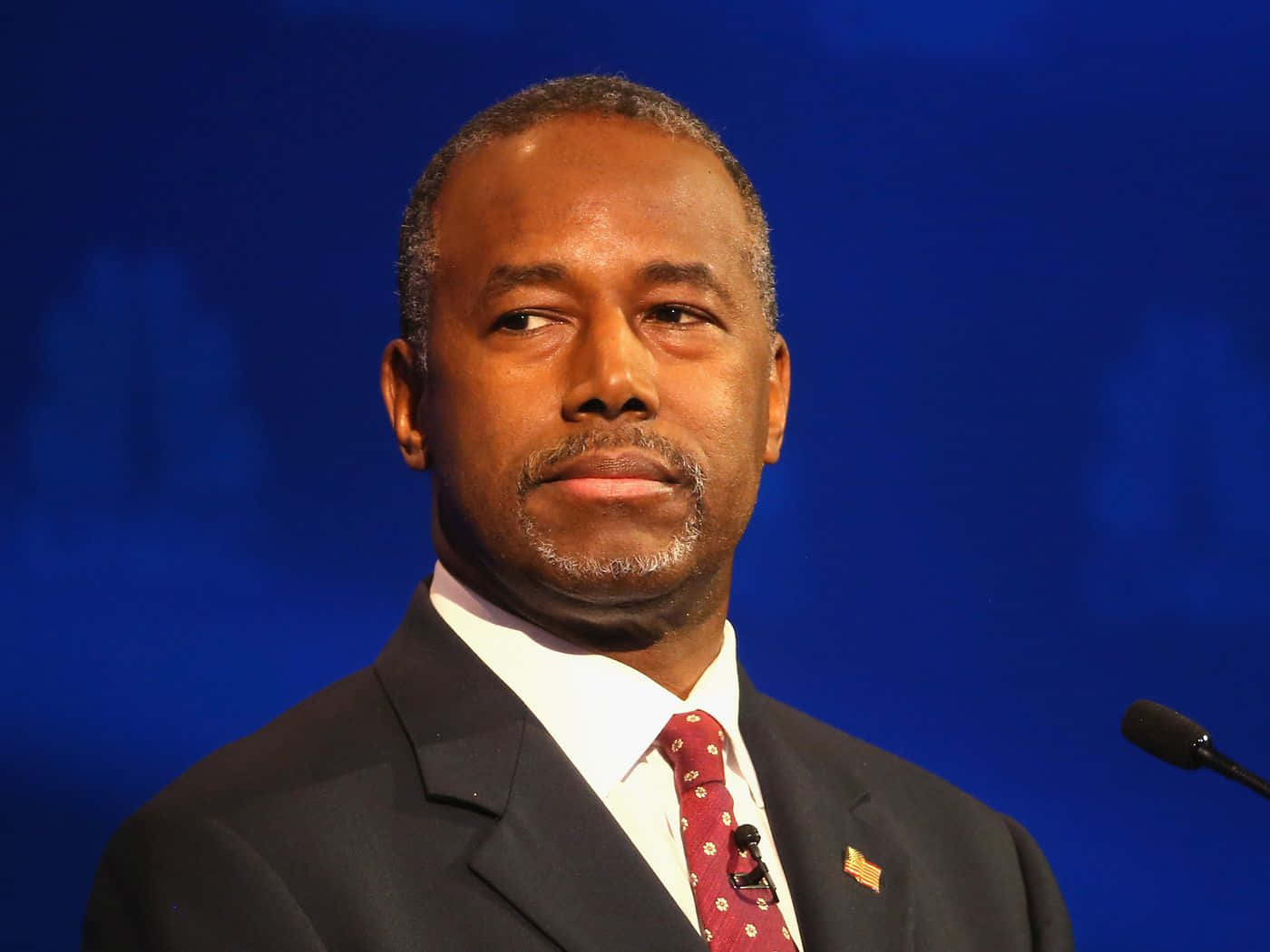 Ben Carson Straight Face Background