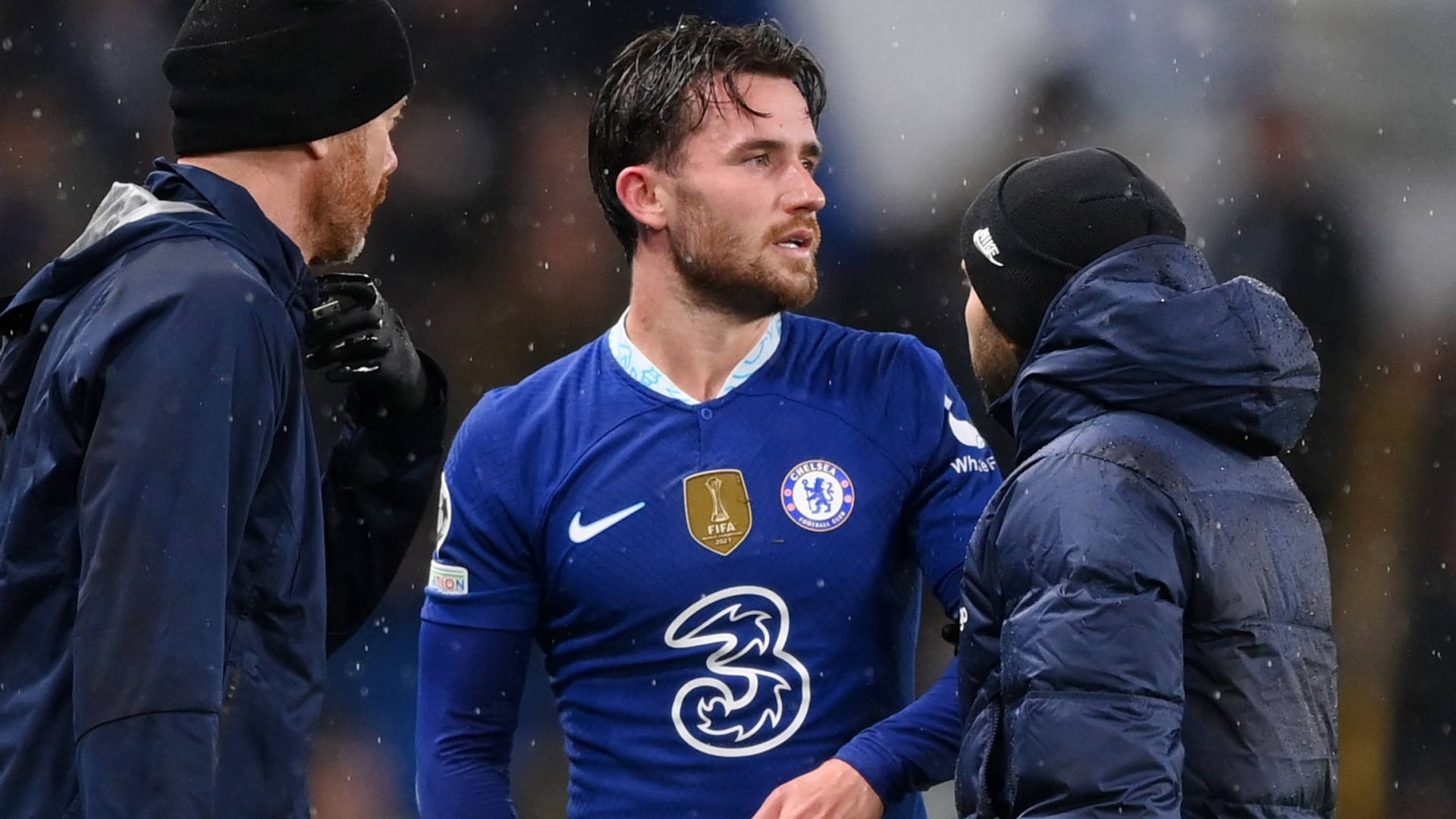 Ben Chilwell Being Escorted Out