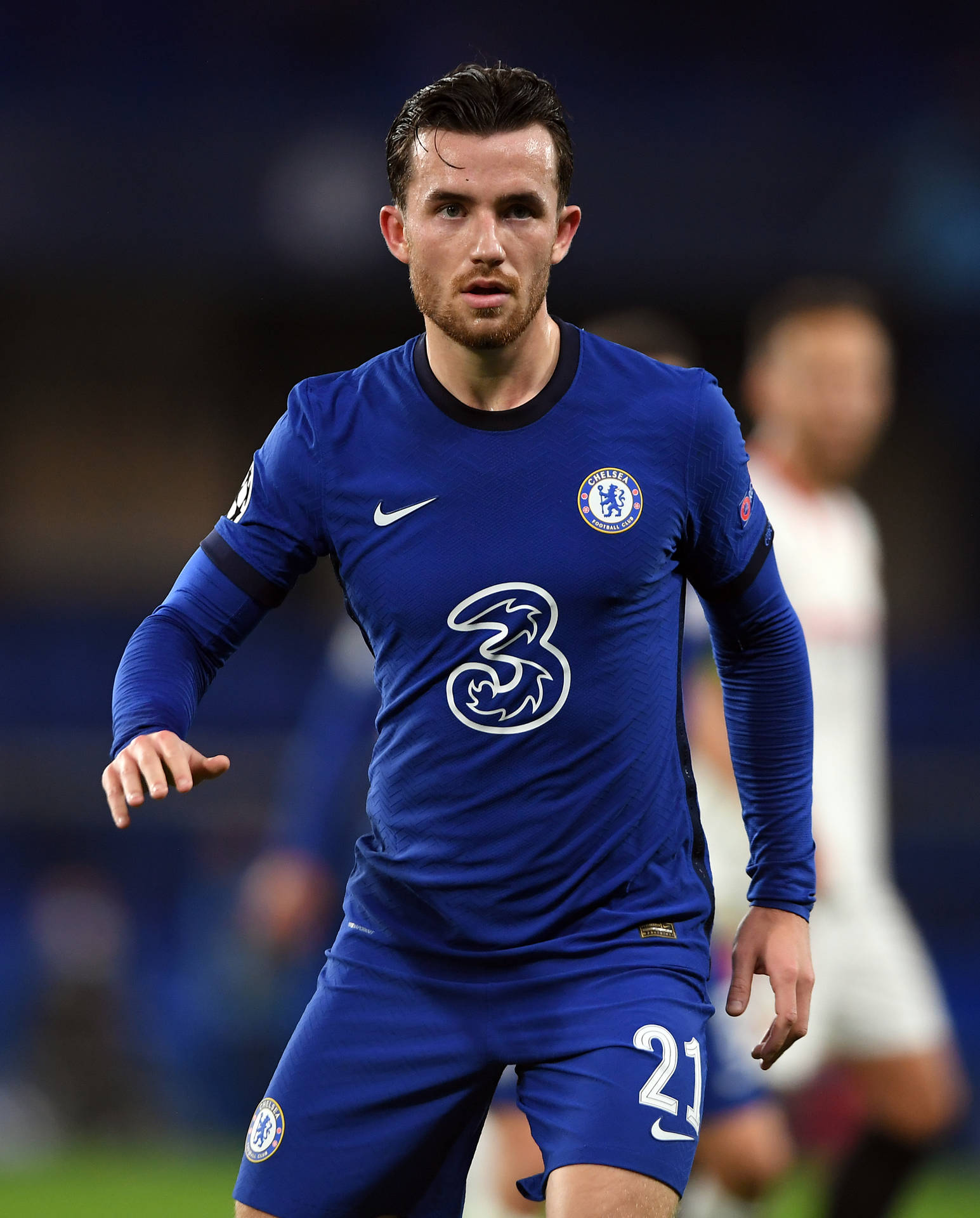 Ben Chilwell Blue Football Jersey Background