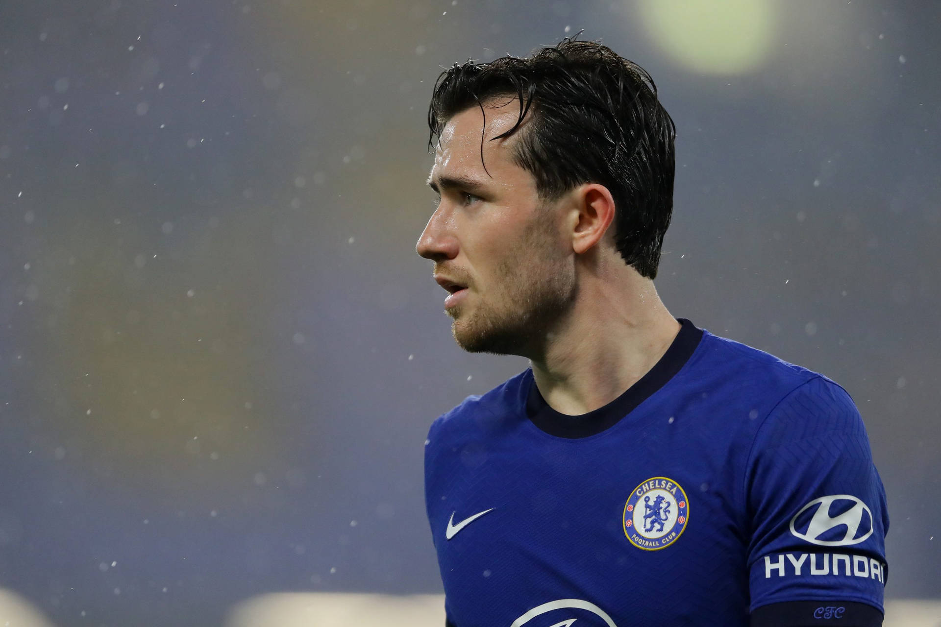 Ben Chilwell Blue Jersey Side Profile