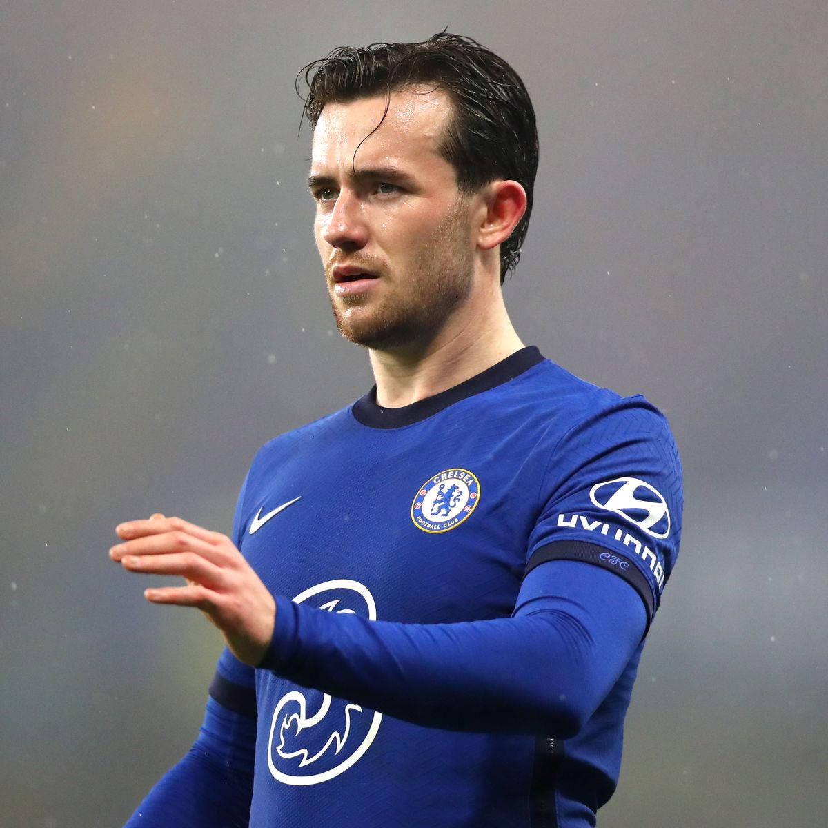 Ben Chilwell On Gray Background Background