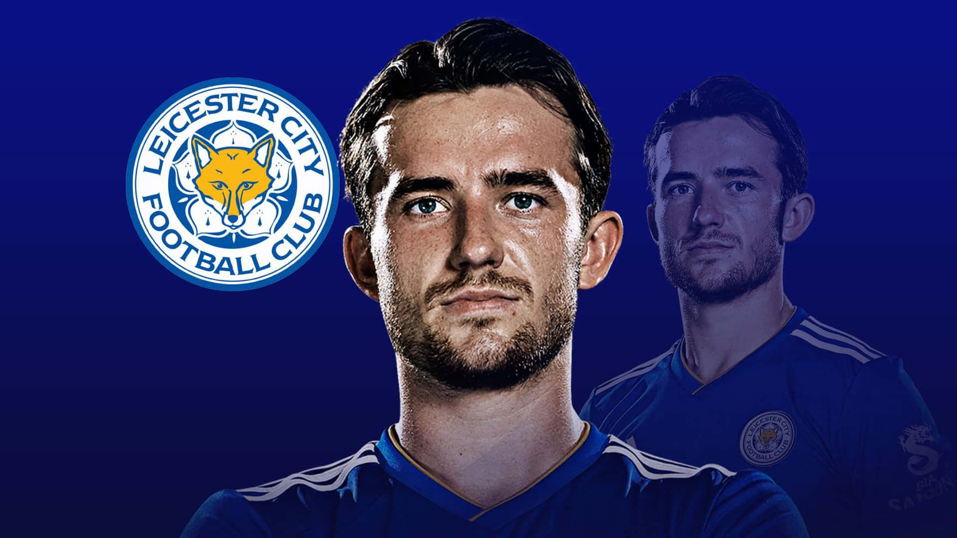 Ben Chilwell Posing With Leicester City Logo