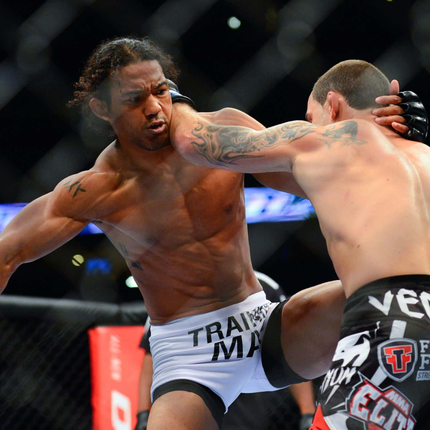 Ben Henderson Clashing With Frankie Edgar Background