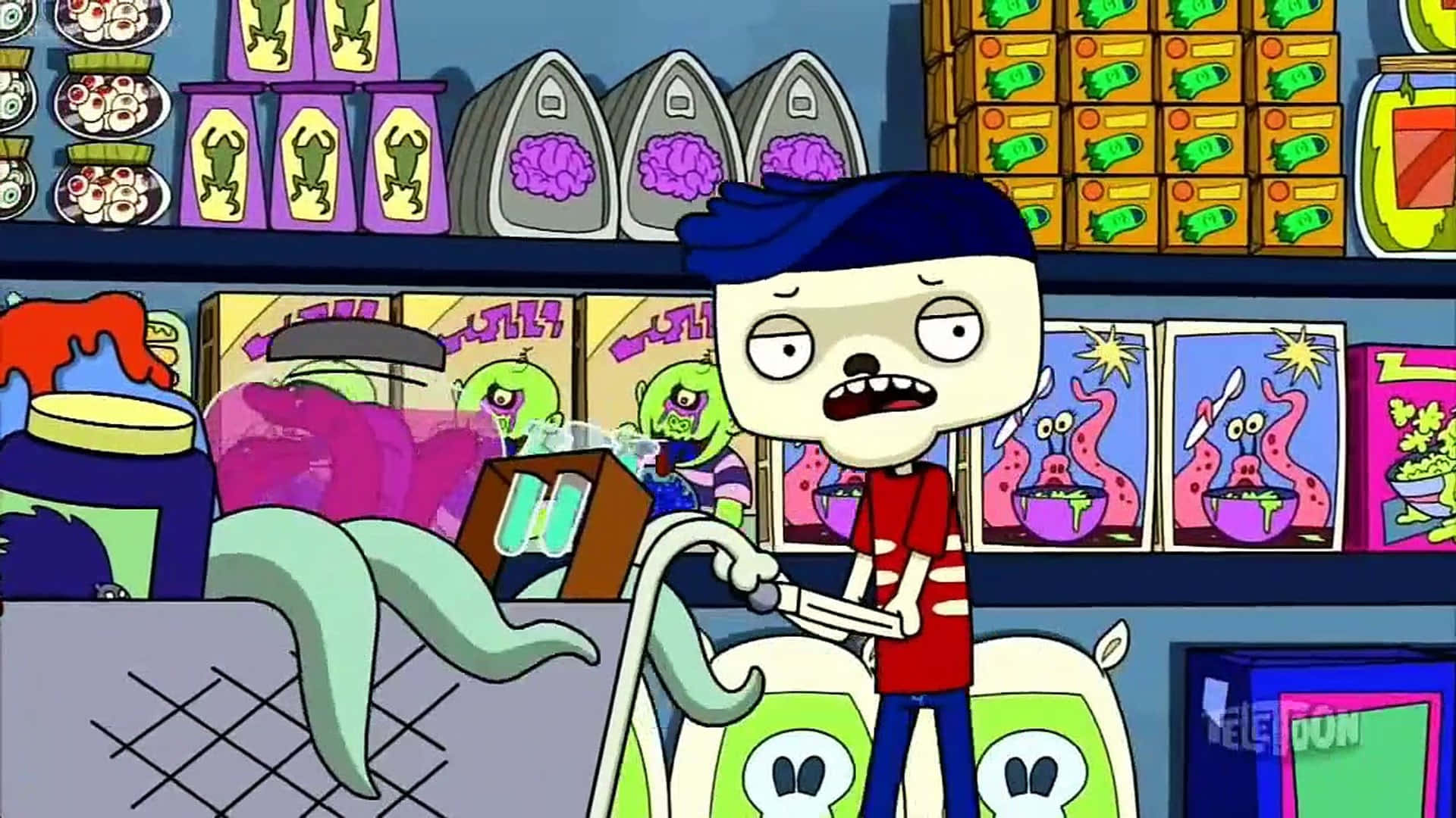 Ben In The Grocery Freaktown Background