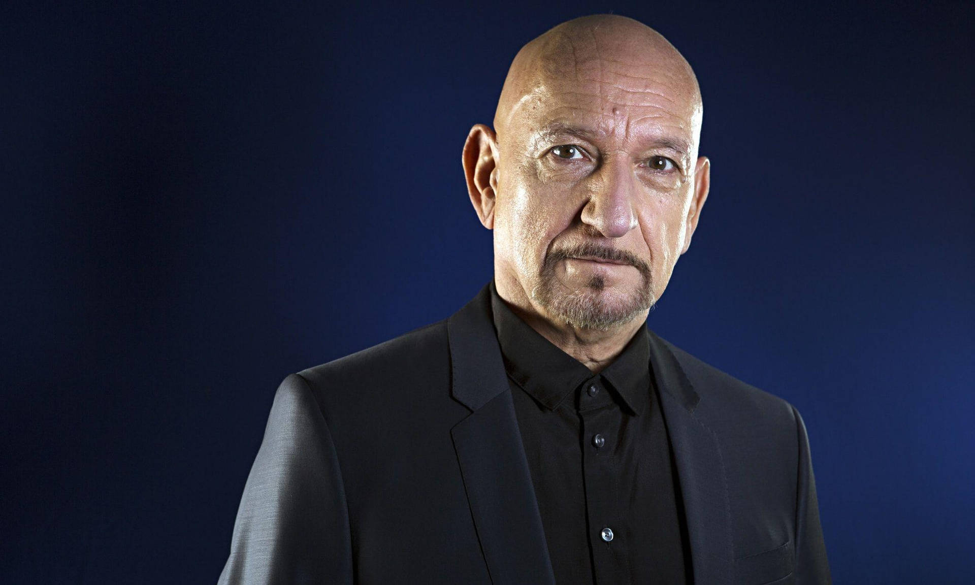 Ben Kingsley In A Portrait For The Observer Uk Background