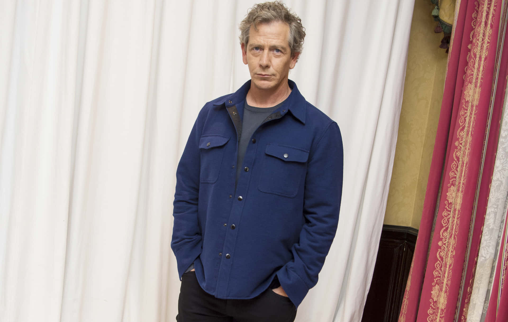 Ben Mendelsohn Blue Jacket Portrait Background