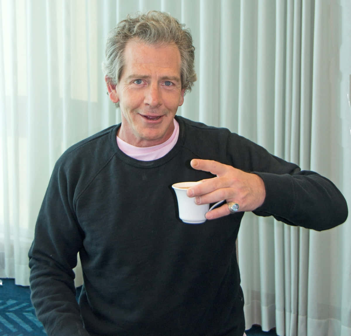 Ben Mendelsohn Casual Portrait With Coffee Cup Background