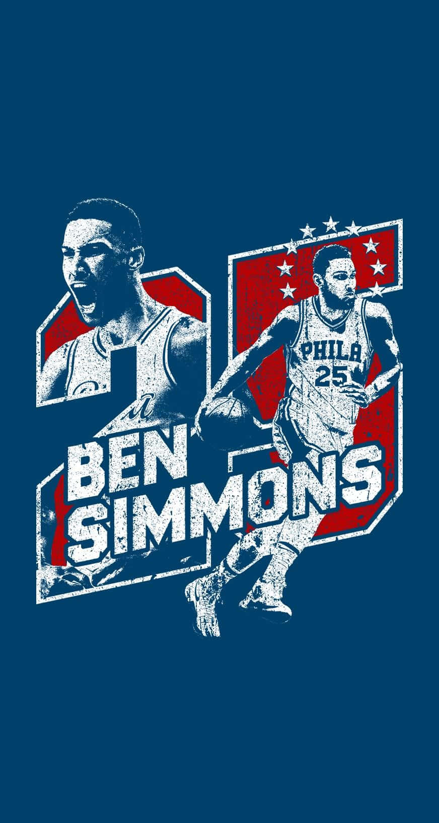 Ben Simmons 25th Anniversary Tee Background