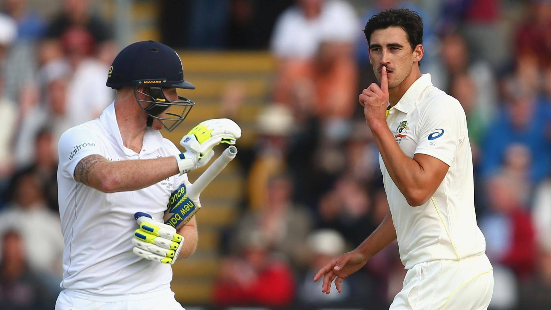 Ben Stokes And Mitchell Starc Background