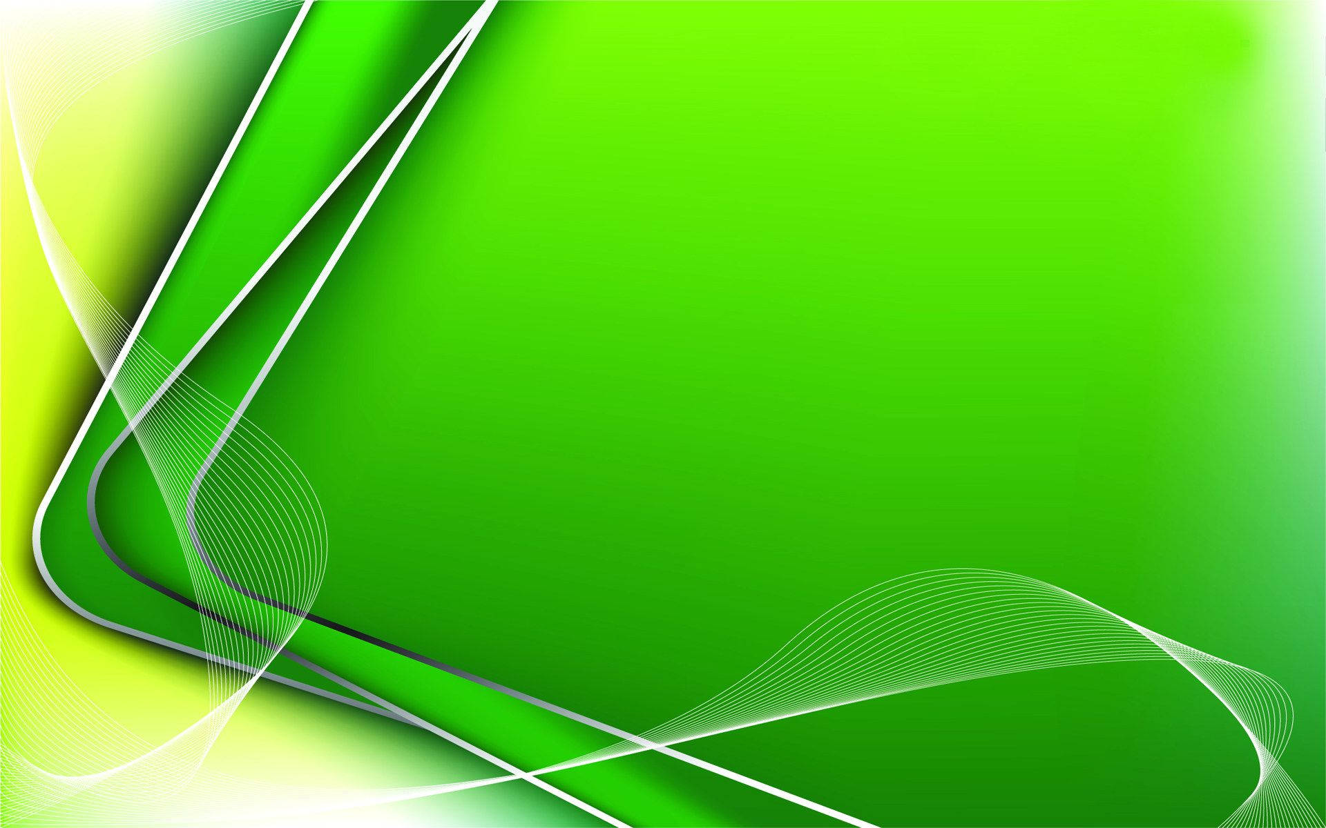 Bending Green Abstract Lines Background