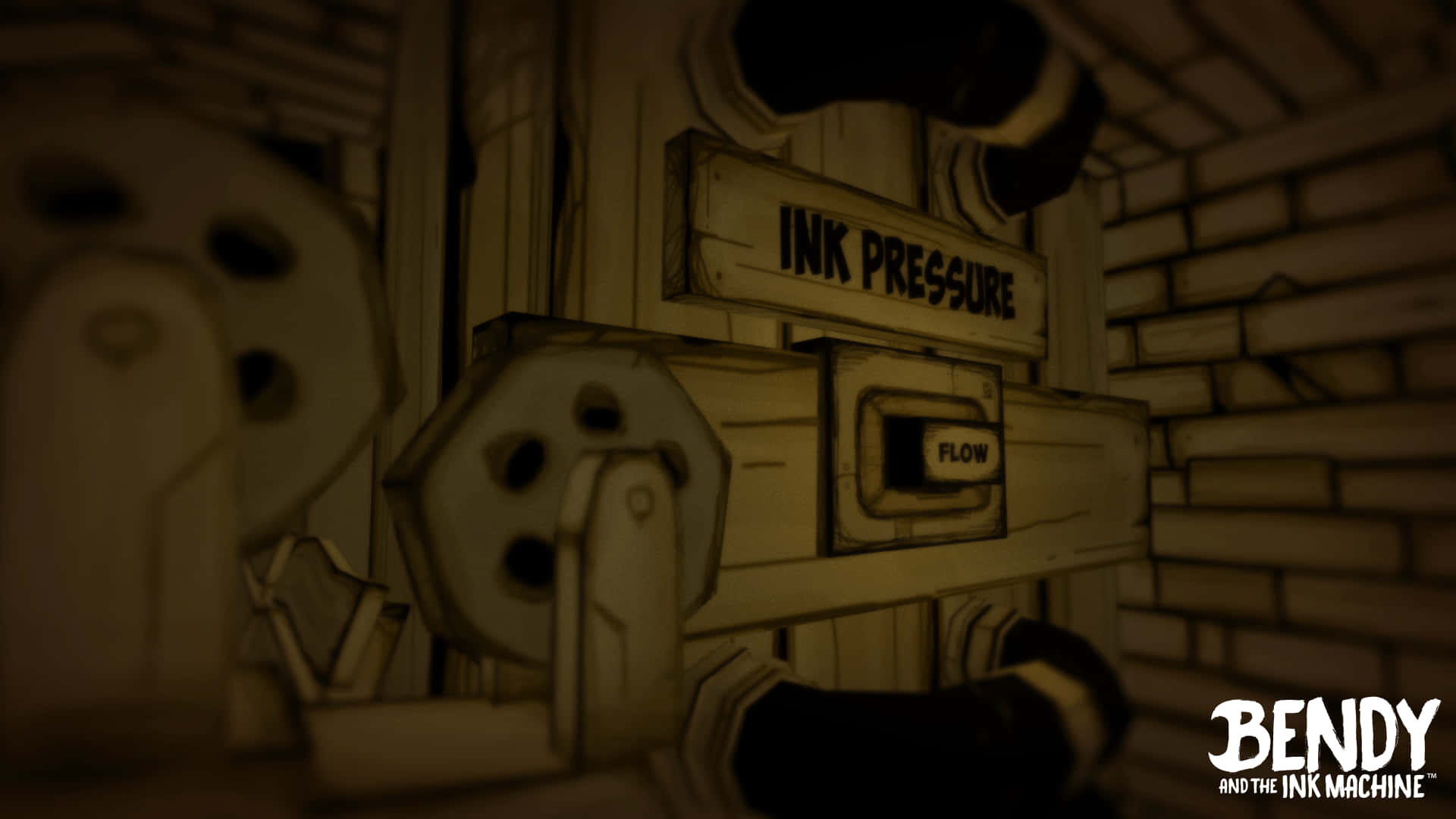 Bendy And The Ink Machine Brick Room Background