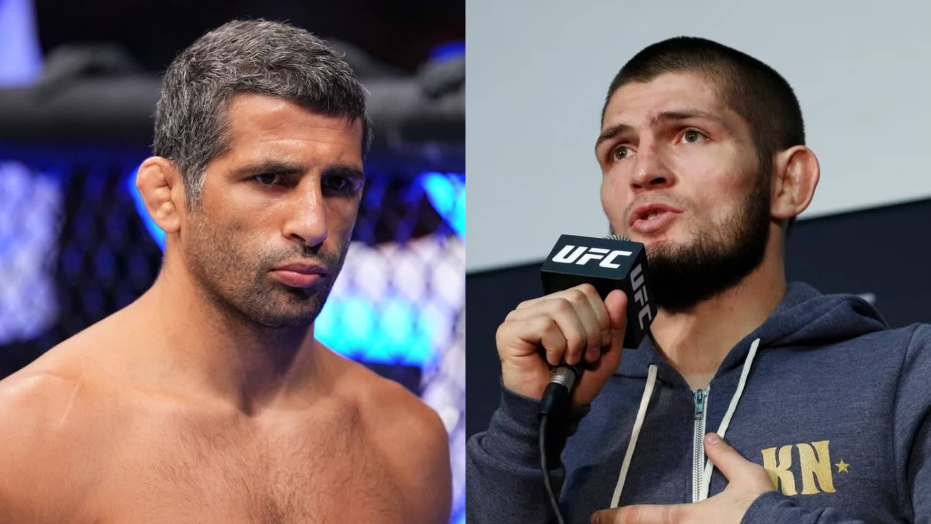 Beneil Dariush And Khabib Nurmagomedov Background